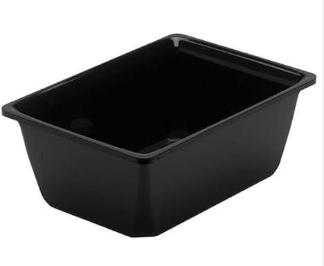 Saladier Rectangulaire 1000ml Plexi Noir - L2G
