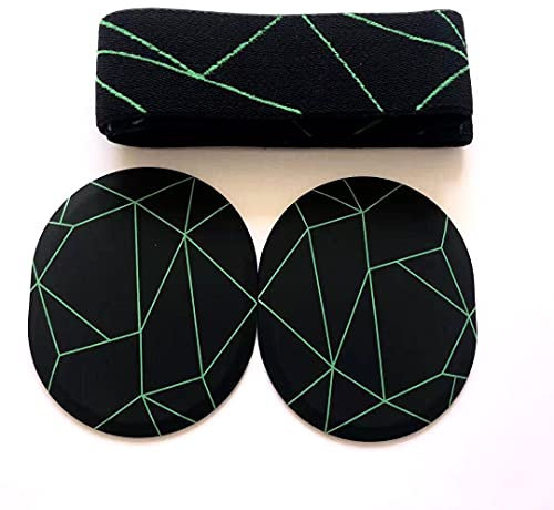 Cubierta magnética 2 en 1 con Diadema para Auriculares inalámbricos SteelSeries Arctis Pro de Alta fidelidad/SteelSeries Arctis Pro Wireless Gaming Headset (Verde en Negro)