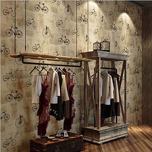 Papier peint rétro nostalgique en PVC - Lettres anglaises - Style vintage - Pour café, restaurant - 5,4 m de large x 90 cm de long