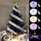 Younoo1 Ghirlande luminose a nastro lucide, luci natalizie a LED, 13 ft, decorazione luminosa per albero di Natale, fiocco in pizzo fai da te pile decorazione albero vacanze interni esterni, blu
