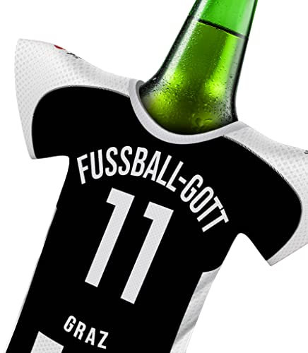 Graz Trikot Fanartikel Geschenk Fussball-Gott | Home Trikot Überraschung | Passend für Sturm Graz Fanartikel | Mann Freund Opa Bruder Weihnachten Wichteln Trikotkühler by MyFanShirt DEOE