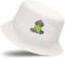 XYIYI Baumwolle Frosch Pilz Weiß Bucket Hat Süß Fischerhüte Sonnenhut Für Damen Mädchen
