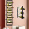 YANGSHUO Wine Rack Wall Mounted: Wall Wine Holder for 10 Wine Bottles - 4ft Morden Wine Rack Organizer Wine Storage Display