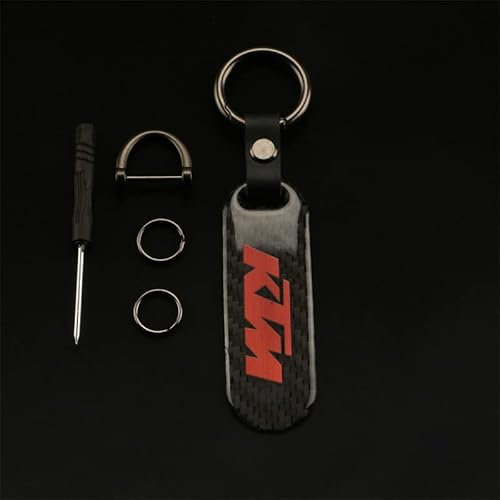 BUNCC Porte-clés Porte-clés Porte-clés Moto en Fibre de Carbone, pour KTM Accessoires