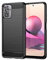 Topme Funda de Silicona para Redmi Note 10S / Redmi Note 10 (4G) / Poco M5s (6.43 Inches), [ Carcasa Case de Teléfono con Estilo de Textura Cepillada] - Negro