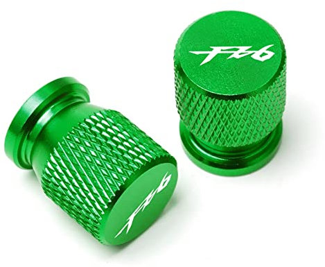 Motorrad-Reifenventil Air Port Stem Cover Cap Plug CNC-Zubehör Für Yamaha FZ6N FZ6S FZ6 Fazer Flüssigkeitsreservoirdeckel (Farbe : Grün)