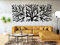 VAILLA ® Baum des Lebens Wanddeko, Wandbild aus Holz, Wand deko in Schwarz Gold, Home Wall Art Dekoration, Wandaufkleber 3D, Moderne Deko, Bilder für Zuhause Büro Schlafzimmer, Wohnzimmer (Baum 3)