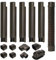 Kit di copertura per mini condizionatori d'aria split in PVC decorativo, sottile, per sistemi centralizzati AC e pompe di calore, 7,6 cm di larghezza, 3 m di lunghezza, colore marrone