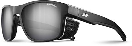 Julbo Unisex Shield M Sunglasses, Transluzent Schwarz/Weiß, Einheitsgröße