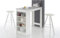 Wohnorama Bartisch inkl Regal Mojito Weiss/Beton