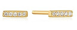 Ania Haie Damen-Ohrstecker 925er Silber Zirkonia One Size, Gold 32021625