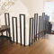 Treppengeländer Innen, U Förmig Geländer Treppe Schwarz, Treppengeländer Außen, Metall Handlauf Treppe für Villen, Balkone, Flure, Wohnungen, Drinnen und Draußen (65x20cm, Schwarz)
