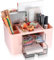 Schreibtisch Organizer Mit Schublade, Stiftehalter, Bürobedarf - 5 Fächer & 2 Schubladen für Kinder Schreibtisch Zubehör Aufbewahrungsbox - Rosa