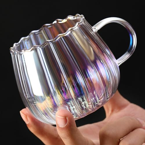 Tasses À Citrouille en Verre Tasses À Café en Forme De Citrouille Transparentes Citrouille d'automne Tasse À Boire Claire avec Poignée Tasse d'eau en Verre Thé Halloween Cadeaux De Noël, 400 ML