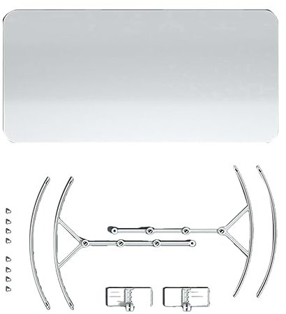 Loufy Deflector plástico del acondicionador de aire del techo del deflector de las rejillas de ventilación para las unidades de ventana