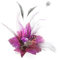 Vanyibro Violetter Fascinator für Damen, Feder-Schnabel-Clip, Fascinator, lila Brosche, Haar-Accessoire, perfekt für Hochzeiten, Rennen