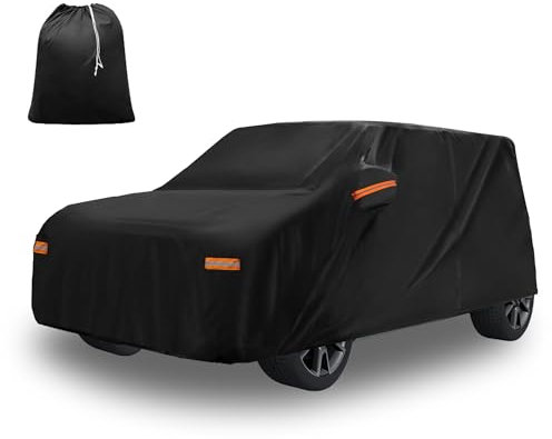 X AUTOHAUX Durable Autoabdeckung für Kia Soul (2009-2025) - Wasserdicht, Winddicht und Allwetterschutz mit Türreißverschluss, 210D-PU Material