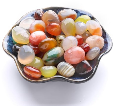 Colored Bee Bath Marbles Landscaping Decorative Glass Vase Polished Rocks