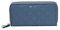 Nine West Zuri SLG Zip Around Geldbörse für Damen, Stahlblau, Medium