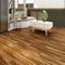 Vinylboden SPC, Holzmaserung, 5mm dick, 2,554m2/Kasten, 10 Fliesen/Packung, für einfache professionelle DIY-Installation (Light Brown + PVC)