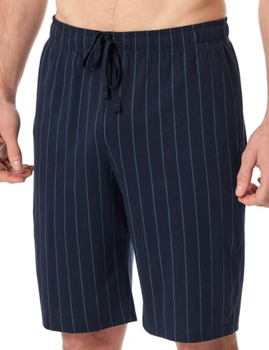 Schiesser Herren Schlafhose Kurz Bermuda - Mix + Relax - Organic Cotton Pyjamaunterteil (1er Pack)