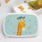 Transparent Gift Fiambrera Infantil Personalizada con Nombre Animales de Colores. Fiambreras para Niños y Niñas. Porta Bocadillos para Colegio y Guardería. Caja Almuerzo y Merienda para Vuelta al Cole