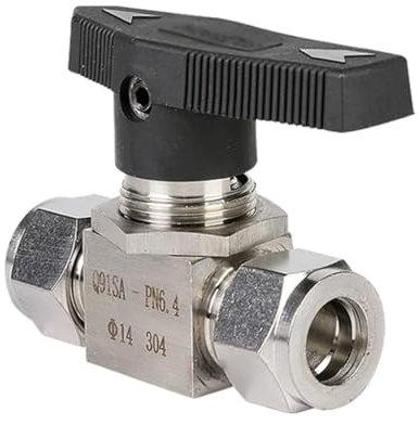 Ventil, 304 Edelstahl Doppelring-Kugelhahn, 1/21/8 3/81/4 Schalter 2-Wege-Kugelhahn, 1St(0.25 Inch)