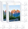 Getyjoe 16 Stück Verstellbar Dekotellerhalter Magnetic Card Holder Transparent 6.5x5x5.5 cm Kunststoff Aufsteller Ständer für Bilderrahmen Kartenanzeige Ausstellungsstück Münze