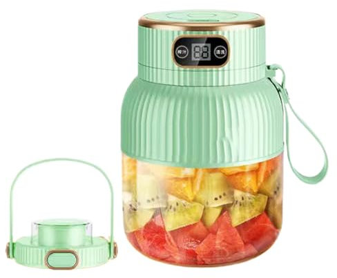 Rechargeable Juice Cup, Portable Smoothie Maker, Lightweight Juicer, Travel Blender Machine, Fresh Juice Maker, Juice Smoothie Mixer With Digital Display 600ml for Shakes Smoothies