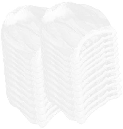 Housoutil Disposable Kitchen Sink Filter Bags Mesh Strainer Net for Drainage Filters, Fine Mesh Drain Protector Drawstring, 100pcs, Anti-clogging Sink Strainer Bags for Food Waste