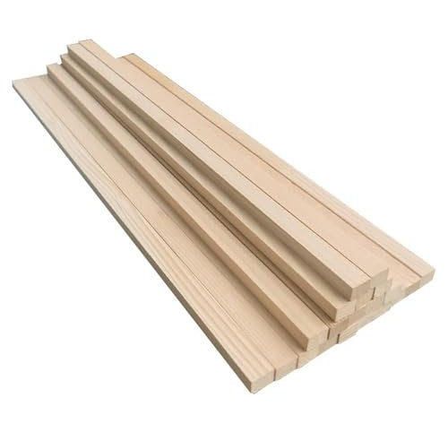 Palos De Madera Para Manualidades Pasadores de madera de cicuta for manualidades Pasadores de madera cuadrados sin terminar Varilla de madera dura Palillos cuadrados for proyectos de manualidades de b