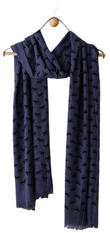 YYDPYZBD Schal Pony Print Bart Rand Männerschalschalschal-blau-100x190 cm