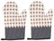 Cabilock Oven Mittens Set of 2 Kitchen Oven Mittens Heat Resistant Microwave Mittens Mini Oven Mitts for Cooking