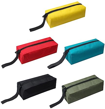jojofuny 5stücke Werkzeugtasche Klein Mit Reißverschluss Aus Oxford Werkzeugaufbewahrung Organizer Taschenbeutel Zur Aufbewahrung Kleiner Werkzeuge Und Gegenstände