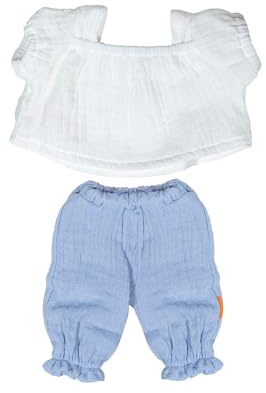 Miniland - Kleidung für 38 cm Puppe, Bekleidungszubehör für Puppen, Sommer-Bluse und Hose
