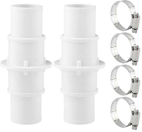 Poolschlauch-Adapter-Anschlusskupplung, Tauchpumpe, 3,8 cm oder 3,8 cm Poolschlauch-Adapter (2 Stück)