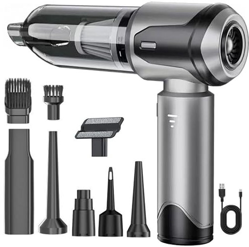 COCCKO Handheld Vacuum Cleaner–Cordless, Powerful 20000PA Suction, Portable Mini Hoover for Car & Home, Rechargeable, Lightweight, HEPA Filter