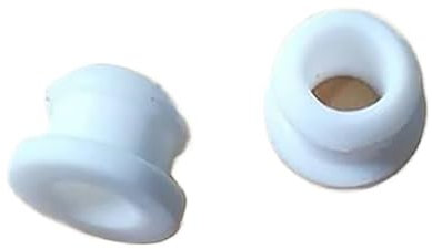 White Silicone Hole Plugs (1/2/5pcs) - Heat Resistant Snap-On Caps for Wire & Cable Protection (4.5-50.6mm)(5.5mm(Bore 3mm)-5pcs)