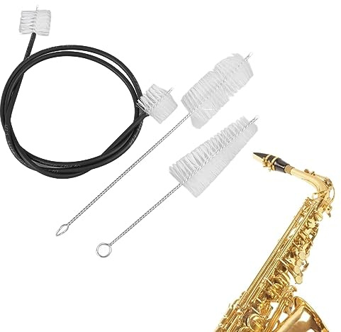 3Pcs Horn bürste Reinigungs satz für französische Trompeten seil bürsten für Musik instrumente, sauberes Werkzeugset