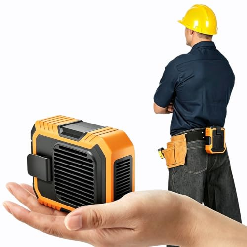 WATAOW Ventilatore Portatile con Clip da Cintura, 4000mAh, 3 Velocità