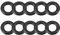 sourcing map 12 Stück O-Ring Dichtungen 4 mm x 8 mm x 2 mm Metrische Nitrilkautschuk Gummidichtung Dichtungsring für Sahnespender Pumpe Schnellkupplung Ersatzdichtung Umfülladapter