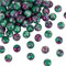 OLYCRAFT Ungefähr 100 Stück 8mm Natural Rubin Zoisite Perlen Gefärbt Rubin Perlen Runde Lose Edelstein Perlen zum Auffädeln Epidot Jasper Bead stein Für Armband Halskette Schmuckherstellung