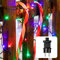 hellum LED Lichterkette Außen oder Innen, Lichtfarbe Bunt, Lichterkette strombetrieben mit 80 LED, 11,85m beleuchtete Länge, Weihnachtsbaumbeleuchtung mit Kabel in Grün 560503