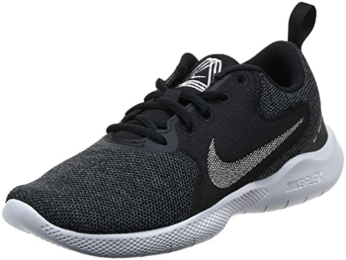 Nike Damen Flex Experience Run 10 Running Shoe, Black/White-Dark Smoke Grey-Iron Grey, 36.5 EU