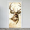 Estika Türtapete selbstklebend - Abstrakt Hirsch - 95x205 cm - Einem Bogen Türposter, Tiere Türaufkleber, Aufkleber PVC Folie, Klebefolie für türen, Tür tattoo, Modern decoration