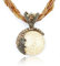RIXERKOC Retro Vintage böhmische Halskette für Frauen Mädchen böhmische Aussage Perlen Türkis Strass Anhänger Kragen Halskette Modeschmuck (Khaki)
