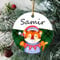 Christbaumschmuck Keramik Weihnachtsanhänger Anhänger Weihnachtsbaumschmuck Hängende Ornamente Weihnachtsdeko Tiger, Personalisierter Tiger 2023, Individuelle Wildtiergeschenke Für Tierliebhaber,