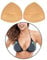 Perky Pear Cleavage Boosting Bra Cups Self Adhesive Bra Breast Inserts, Double Sided Adhesive Bra Cups- Cup Sizes A- DD Instant Volume and Breast Enhancing Cups Beige