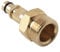 HOgardenME M22 Adapter Hochdruckreiniger Stecker auf Schnellanschluss-Schlauchadapter Hochdruckreiniger Kupplungen Massives Messing Schnelladapter für Kärcher für Nilfisk