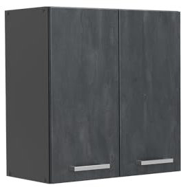 Vicco Armario Colgante R-Line, Hormigón Negro/Antracita, 60 cm